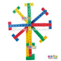 JQ1055 Preschool Educational Children Plastic Square Puzzle Block Toy